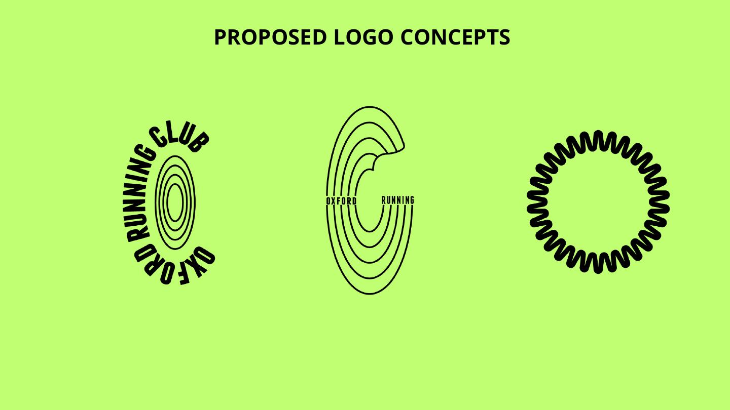 Oxford Running Club visual identity concepts